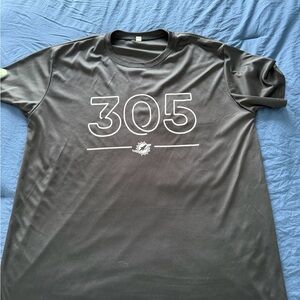 Black Miami Dolphins Athletic Shirt